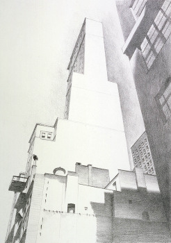 Delmonico Building, Charles Sheeler 1926. Courtesy of the Smithsonian American Art Museum.